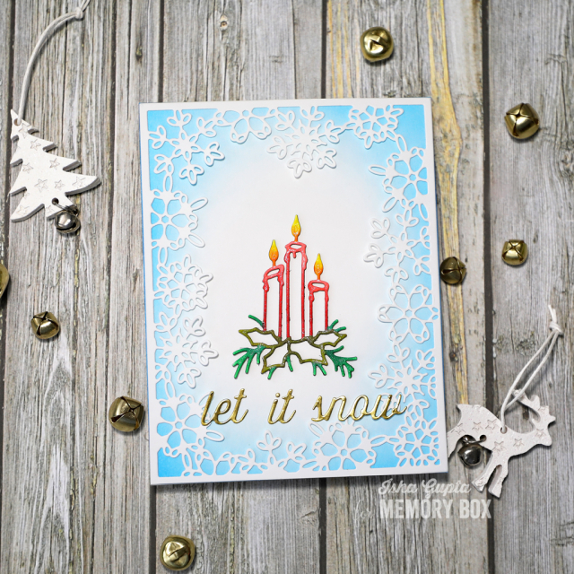 Fustella Silent Snowflake Frame by Memory Box & Poppy Stamp - VINCIART